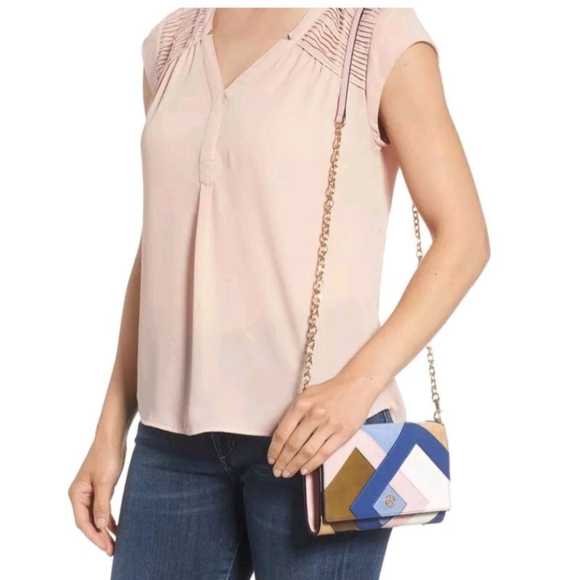 🆕TORY🎍BURCH Robinson Pieced Chain Wallet - Picture 3 of 15